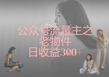 公众号流量主之老物件日收益300+-东疆墨鹰的百宝箱