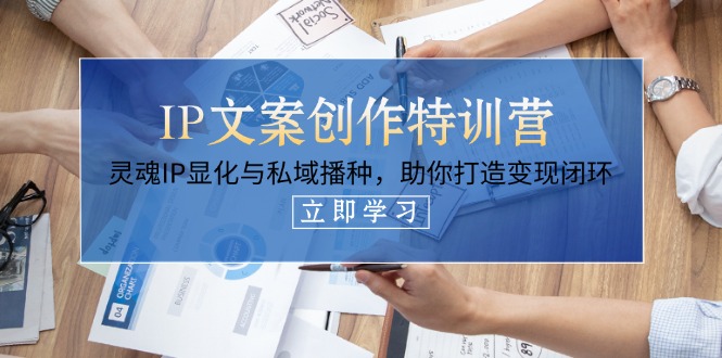 （14330期）IP文案创作特训营，灵魂IP显化与私域播种，助你打造变现闭环（14节课）-东疆墨鹰的百宝箱