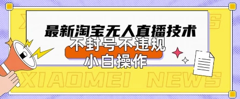 2025年淘宝无人直播带货10.0.全新技术,不违规,不封号,纯小白操作,日入数张【揭秘】-东疆墨鹰的百宝箱