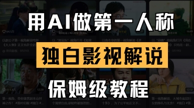 用AI做第一人称独白影视解说，手把手教学，保姆级教程-东疆墨鹰的百宝箱