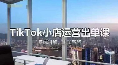 TikTok小店运营出单课，从开店选品、运营出单、发货回款，进行全流程讲解-东疆墨鹰的百宝箱